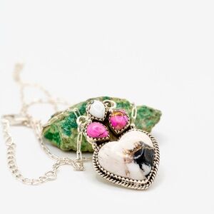 925 Sterling Silver Heart Pendant Necklace